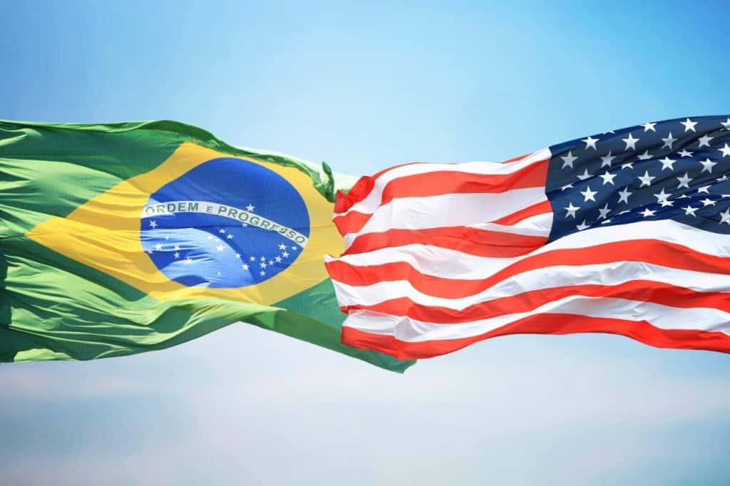 Parceria comércial Estados Unidos e Brasil